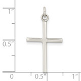 Sterling Silver Polished Cross Pendant - QC-83FFFE65-5615