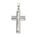 Sterling Silver Polished Cross Pendant - QC-A3EDA0D8-9224