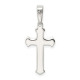 Sterling Silver Polished Cross Pendant - QC-B42925A5-1149