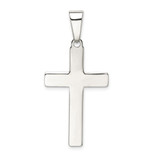 Sterling Silver Polished Cross Pendant - QC-BE7B36C9-9585