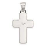 Sterling Silver Polished Cross Pendant - QC-E5C3C670-8322