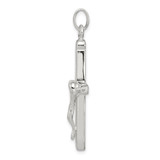 Sterling Silver Polished Crucifix Cross Pendant - QC-E3B4588E-3042