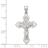 Sterling Silver Polished Crucifix Pendant - QC-3F72DED3-9876
