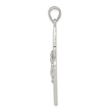 Sterling Silver Polished Crucifix Pendant - QC-603487AD-9432