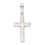 Sterling Silver Polished Crucifix Pendant - QC-AE17082C-4398