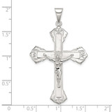 Sterling Silver Polished Crucifix Pendant - QC-FE086E23-5249