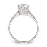 Sterling Silver Polished CZ Ring - QR-1771341F-5826