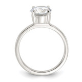 Sterling Silver Polished CZ Ring - QR-F08102BA-8825