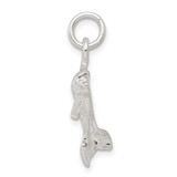Sterling Silver Polished Dolphin Pendant - QC-AE235DC7-3313