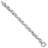 Sterling Silver Polished Double Twisted Link 7.75 inch Bracelet