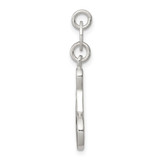 Sterling Silver Polished Enamel Bowling Charm