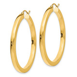 14k 3mm Polished Square Hoop Earrings - TE-6CB38312-1885