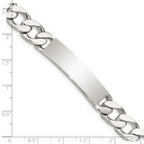 Sterling Silver Polished Engraveable Curb Link ID Bracelet - QI-419A2E14-5498