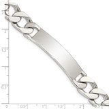 Sterling Silver Polished Engraveable Curb Link ID Bracelet - QI-AC3C05EB-4642