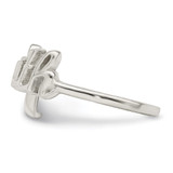 Sterling Silver Polished 'Faith' Ring - QR-D783E5B1-3964