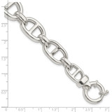Sterling Silver Polished Fancy Link Bracelet - QG-07EFEB89-9579