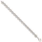 Sterling Silver Polished Fancy Link Bracelet - QG-83A95BC5-5913