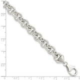 Sterling Silver Polished Fancy Link Bracelet - QG-83A95BC5-5913