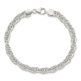 Sterling Silver Polished Fancy Link Bracelet - QG-EBF91AC0-5619