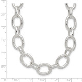 Sterling Silver Polished Fancy Link Necklace - QG-A55F843E-7409