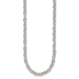 Sterling Silver Polished Fancy Link Necklace - QG-BF978A41-2008