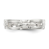 Sterling Silver Polished Fancy Link Ring - QR-2426008D-6229