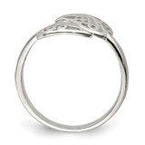 Sterling Silver Polished Filigree Ring - QR-EBD3585E-5842
