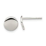 Sterling Silver Polished Flat Circle Post Earrings - QE-6FC02BFC-8277