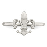 Sterling Silver Polished Fleur De Lis Ring - QR-12BC64E4-5653