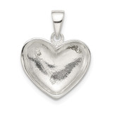 Sterling Silver Polished Heart Pendant - QC-E77683BA-1057
