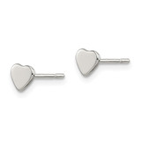Sterling Silver Polished Heart Post Earrings - QE-A19449E2-1075