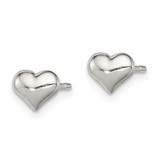 Sterling Silver Polished Heart Post Earrings - QE-D61EEDB6-8498