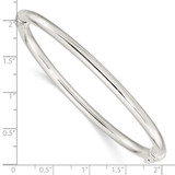 Sterling Silver Polished Hinged Bangle - QB-9E42A573-7982