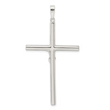 Sterling Silver Polished Hollow Crucifix Pendant - QC-C05480D4-9572