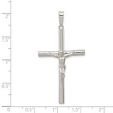 Sterling Silver Polished Hollow Crucifix Pendant - QC-DD1D1262-8537
