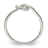 Sterling Silver Polished Knot Ring - QR-418729C9-1166