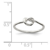 Sterling Silver Polished Knot Ring - QR-9631EDA8-2666
