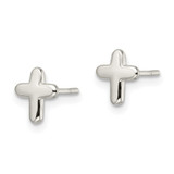 Sterling Silver Polished Latin Cross Post Earrings - QE-ABB27445-1980