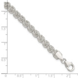 Sterling Silver Polished Love Knot Bracelet