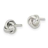 Sterling Silver Polished Love Knot Post Earrings - QE-F0A4D460-4406
