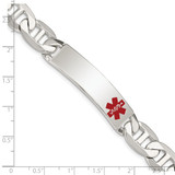Sterling Silver Polished Medical Anchor Link ID Bracelet - XS-94367977-6119