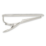 Sterling Silver Polished Onyx Tie Bar - QQ-10ADEF74-7294