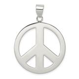 Sterling Silver Polished Peace Pendant - QC-2F4C4AE7-6189