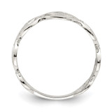 Sterling Silver Polished Peace Ring - QR-AF5885E4-3916
