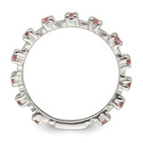 Sterling Silver Polished Pink CZ Children's Ring - QR-7746E96B-9260