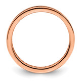 Sterling Silver Polished Rose-tone Channel Set CZ Band - QR-B0A4C531-7886