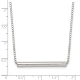 Sterling Silver Polished Slide Bar Necklace