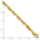 14k 4.1mm D/C Mariner Anchor Chain - MA-F7CBE74C-8550