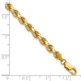 14K 4.25mm D/C Rope with Lobster Clasp Chain
