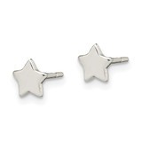 Sterling Silver Polished Star Post Earrings - QE-BD64ABB0-7396